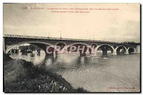 Cartes postales Toulouse Ensemble du Pont des Amidonniers Actuellement Pont des Catalans