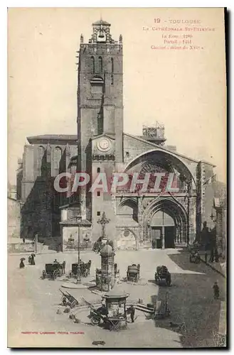 Ansichtskarte AK Toulouse La Cathedrale St Etienne