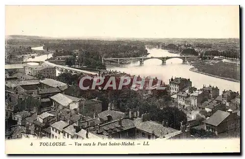 Ansichtskarte AK Toulouse Vue vers le Pont Saint Michel