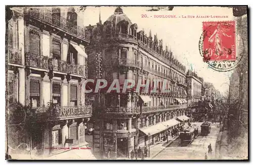 Cartes postales Toulouse La Rue Alsace Lorraine