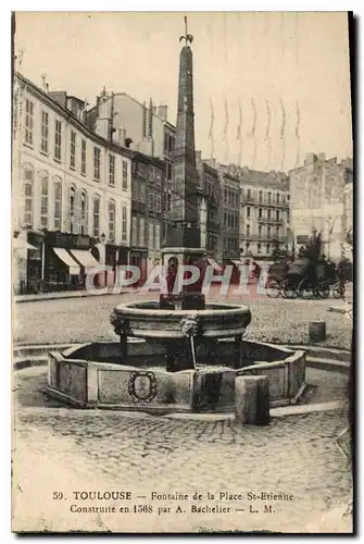 Cartes postales Toulouse Fountaine de la Place St Etienne