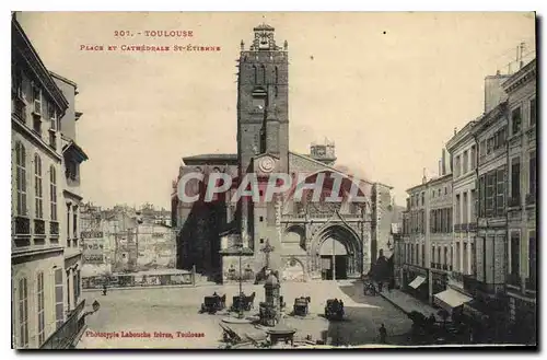 Cartes postales Toulouse Plage et Cathedrale St Etienne