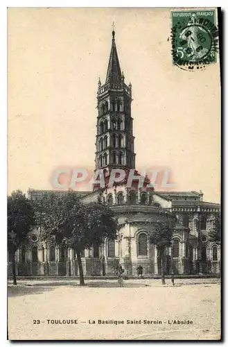 Cartes postales Toulouse La Basilique Saint Sernin l'Abside