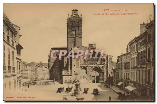 Cartes postales Toulouse Plage et Cathedrale Saint Entienne