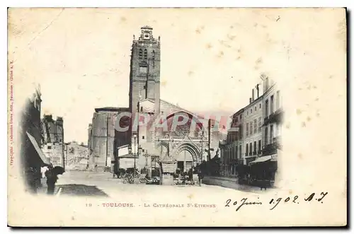 Ansichtskarte AK Toulouse La Cathedrale St Etienne