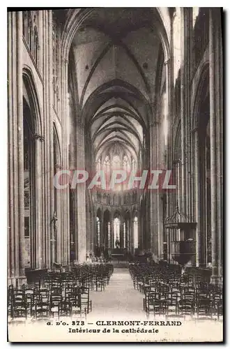 Cartes postales Clermont Ferrand Interieur de la Cathedrale