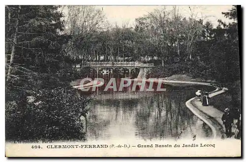 Ansichtskarte AK Clermont Ferrand P de D Grand Bassin du Jardin Lecoq