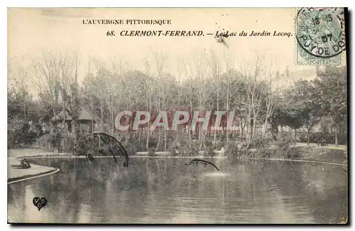 Ansichtskarte AK Clermont Ferrand Le Lac du Jardin Lecoq