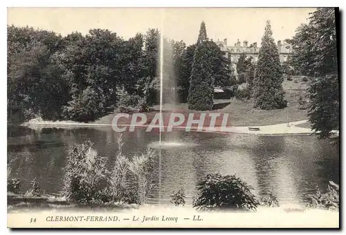 Ansichtskarte AK Clermont Ferrand Le Jardin Lecocq