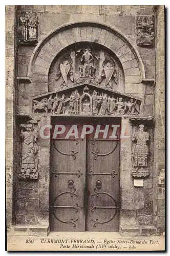 Cartes postales Clermont Ferrand L'Eglise Notre Dame du Port