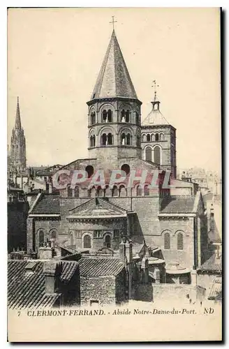 Cartes postales Clermont Ferrand Abside Notre Dame du Port