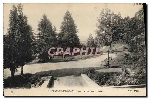 Cartes postales Clermont Ferrand Le Jardin Lecoq