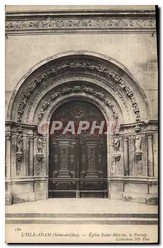 Ansichtskarte AK L'Isle Adam Seine et Oise Eglise St Martin le Portail