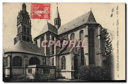 Cartes postales L'Isle Adam S et O Abside de l'Eglise