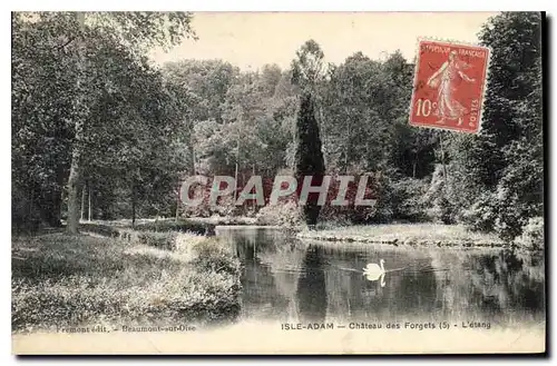 Cartes postales Isle Adam Chateau des Forgets L'Etang