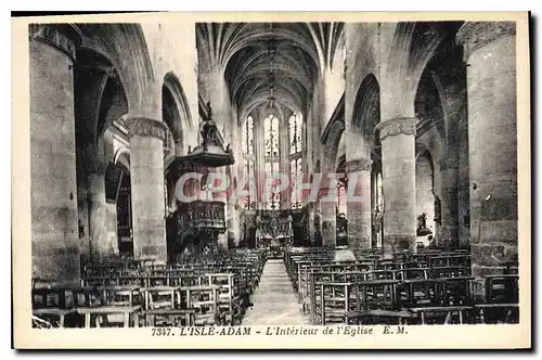 Ansichtskarte AK L'Isle Adam Interieur de l'Eglise