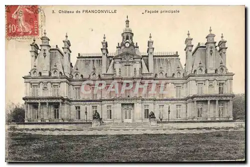 Cartes postales Chateau de Franconville Facade principale