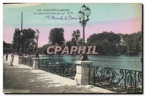 Cartes postales Enghien les Bains La Jetee et les bords du Lac