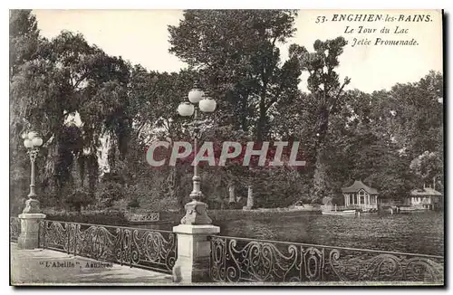 Ansichtskarte AK Enghien les Bains Le Tour du Lac Jetee Promenade