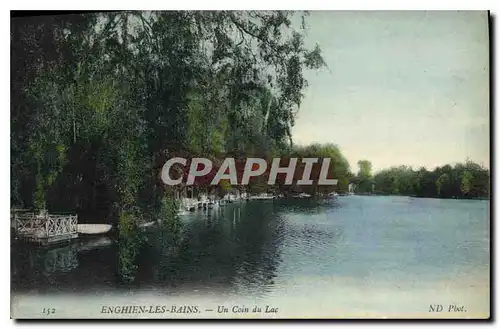 Cartes postales Enghiens les Bains Un coin du Lac