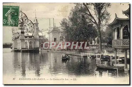 Cartes postales Enghien les Bains Le Casino et le Lac