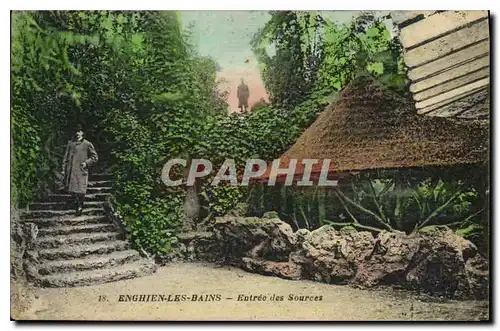 Cartes postales Enghien les Bains Entree des Sources