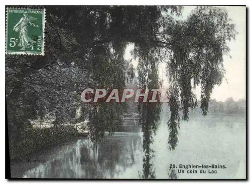 Cartes postales Enghien les Bains Un coin du Lac