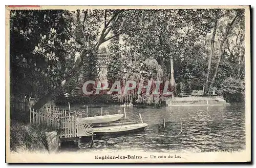 Cartes postales Enghien les Bains Un coin du Lac