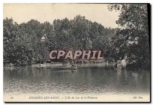 Cartes postales Enghien les Bains L'Ile du Lac de la Princesse