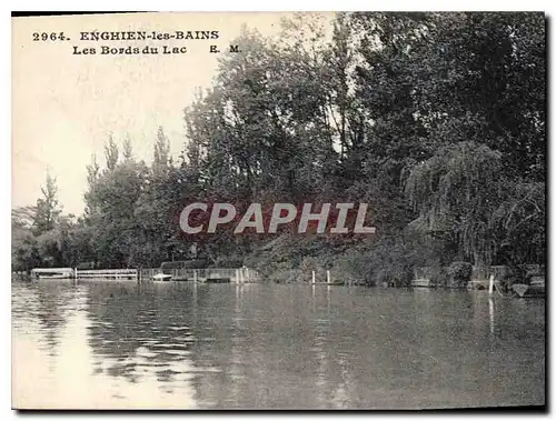 Cartes postales Enghien les Bains Les Bords du Lac