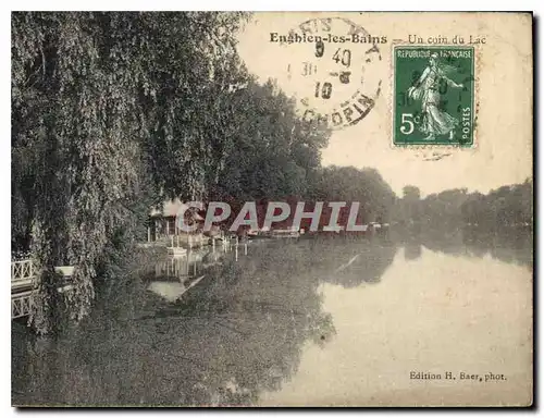 Ansichtskarte AK Enghien les Bains Un coin du Lac