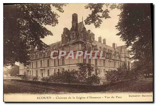 Cartes postales Ecouen Chateau de la Legion d'Honneur Vue du Parc
