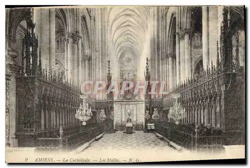 Cartes postales Amiens La Cathedrale Les Stalles