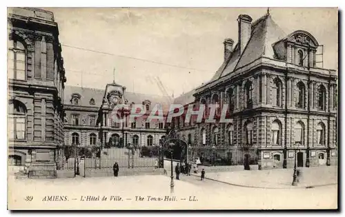 Cartes postales Amiens l'hotel de ville