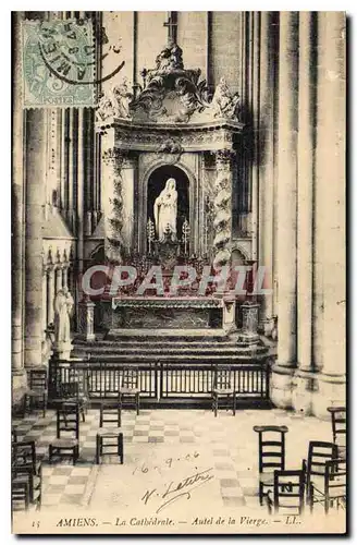 Cartes postales Amiens la cathedrale Autel de la Vierge