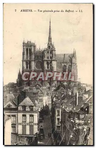 Cartes postales Amiens vue generale prise du Beffroi
