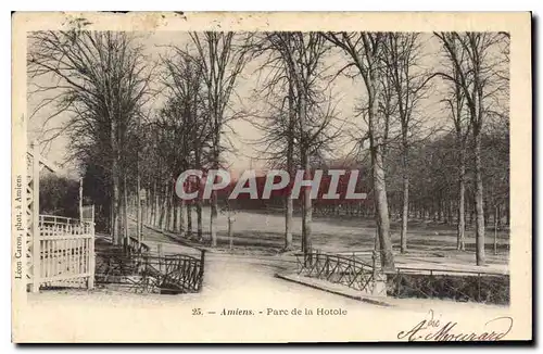 Cartes postales Amiens parc de la hotoie