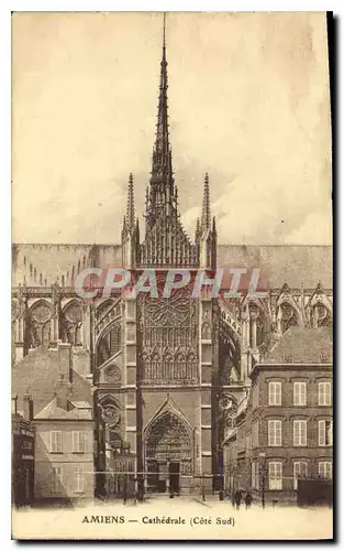 Cartes postales Amiens cathedrale cote sud