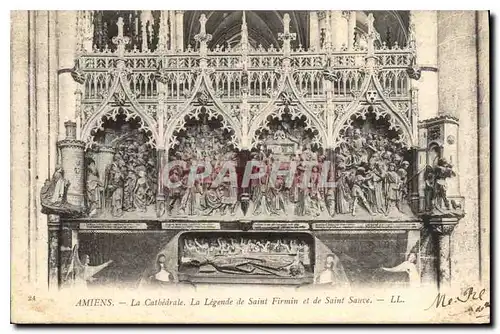 Cartes postales Amiens la cathedrale la Legende de Saint Firmin et de Saint Sauve