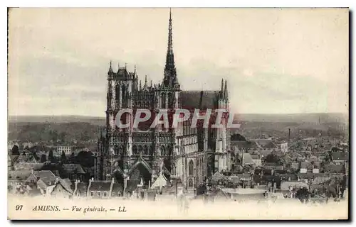 Cartes postales Amiens vue generale