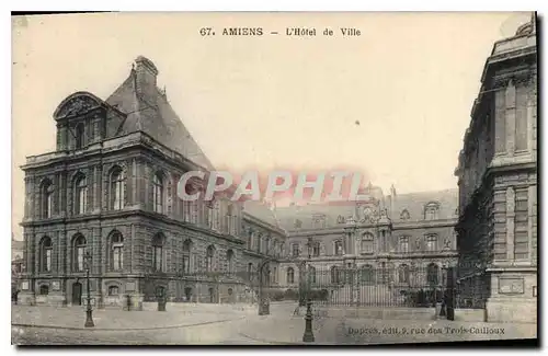 Cartes postales Amiens l'hotel de ville