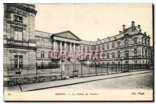 Cartes postales Amiens le palais de justice