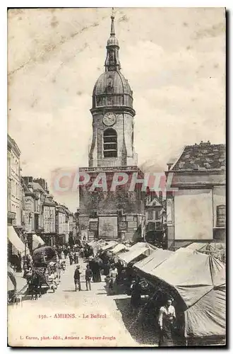 Cartes postales Amiens le Beffroi Marche