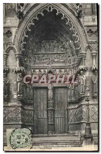 Ansichtskarte AK Amiens cathedrale Porche de la Vierge Mer