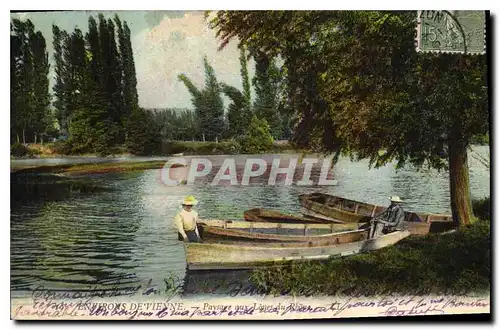 Cartes postales Environs de Vienne paysage aux Lones du Rhone