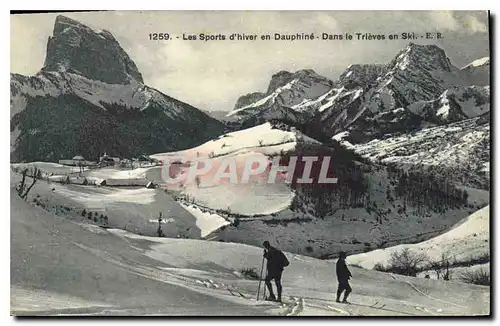 Ansichtskarte AK Les Sports d'hiver en Dauphine dans le Trieves en Ski