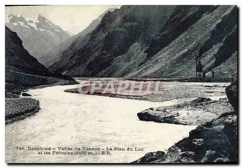 Cartes postales Dauphine vallee du Veneon le plan du lac et les Fetoules