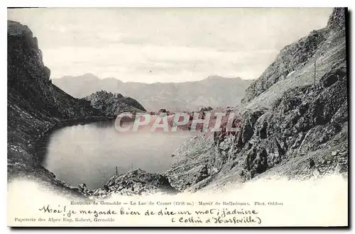 Cartes postales Environs de Grenoble le lac du Groxet Massif de Belledonne