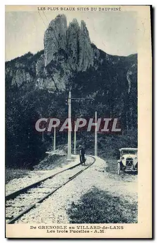 Ansichtskarte AK Les plus beaux sites du Dauphine de Grenoble au Villard de Lans les trois Pucelles Automobile