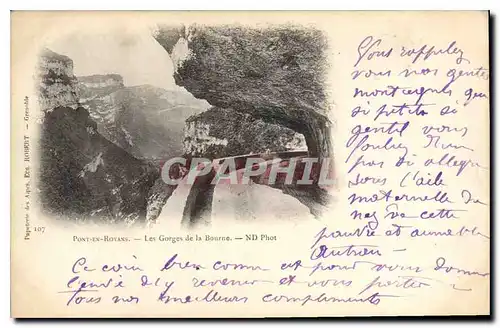 Cartes postales Pont en Royans les Gorges de la Bourne